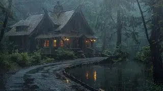 Heavy Rain in the Forest for Deep Relaxation | Perfect Background for Study, Meditation and Sleep