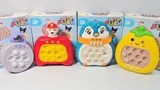 ASMR Playing Pop it Electronic Fast Push Game Fidget Toy | Stage Mode | Level Mode
