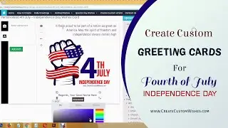 Create Custom 4th July &ndash; Independence Day (US) Greetings and Wishes Card Online