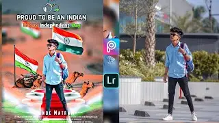 15 August 2019 photo editing video tutorial!! PicsArt in Independent day photo editing video tutoria