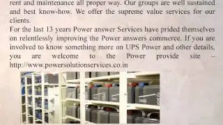 UPS Battery on Rent in Delhi