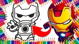 Design Baby Iron Man's Armor! Coloring Page Challenge! 😍😍😍