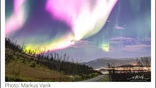Amazing Solar Storm Creates Rare Pink Aurora over Norway 2022