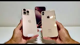 iPhone 16 Pro Max Desert Titanium Vs iPhone XS Max GOLD