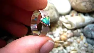 Ring mit Flashfire Opal