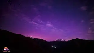 Aurora sulla val Pogallo in Val Grande