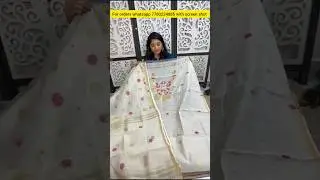 Offer Ashadam sale pure muslin jamdani handoven dress material #ashadam #youtubeshorts #trending