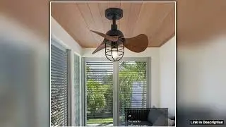 American Retro Fan Light Ceiling Fan Light Industrial Household Restaurant Export Balcony Small Ele