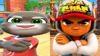 Talking Tom Cat 2026 VS Subway Surfers Jake | Jake Copies Tom’s Moves! AI Concept Gameplay