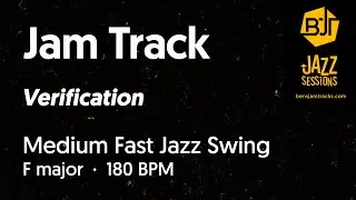 Verification (Confirmation) - Medium Fast Jazz Swing Jam Track