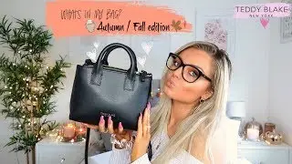 WHATS IN MY BAG AUTUMN / FALL EDITION! FT TEDDY BLAKE (WITH DISCOUNT CODE) 2019!
