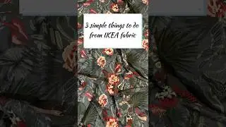 Simple DIY textile decor with IKEA fabric: no experience / sewing machine #diy #craft #sewing #ikea