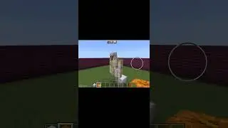 Creating Iron Golem in MCPE#minecraft#irongolem#pumpkin#GRzz..