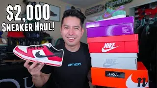 I Bought $2000 Worth of Hype Sneakers (MASSIVE GOAT SNEAKER HAUL!)