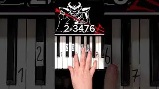 ASGORE Undertale Piano Tutorial #shorts