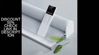 TIPIACE-Motorized Transparent Solar Roller Blind with Remote Light-Filtering Smart control via hub f