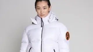 WOMEN'S ARCTIC ARMY PUFFER JACKET - WHITE MATTE GLOSS