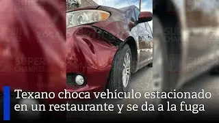 Conductor con placas de Texas huye tras chocar camioneta en la colonia Gonz&aacute;lez