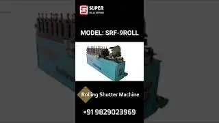 Super - Rolling Shutter Strip Making Machine | Bail Profile | +91 9829023969 #youtubeshorts