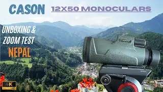 CASON -12x50 Monoculars For Long Distance Viewing | Unboxing & Zoom Test