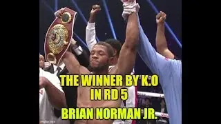 Brian Norman's Brutal Victory Stuns Boxing World #boxing #worldboxing #boxingnews #boxingcommentary