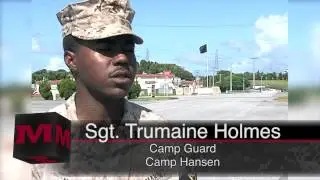 Guarding Camp Hansen