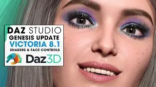 DAZ Studio Genesis 8.1 Review ~ Victoria 8.1 Update, New Face Controls & Skin Shaders