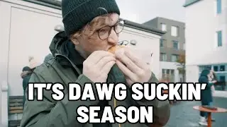 Eating the most famous hotdog in Iceland