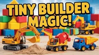 Satisfying Stop-Motion of Mini Construction Vehicles (4K Ultra Realistic) #miniconstruction