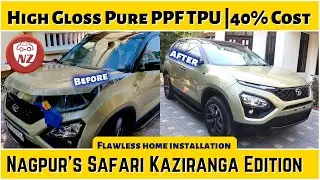 High Gloss Pure PPF TPU on Safari Kaziranga Edition | Home installation of imported PPF TPU | Nagpur