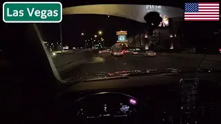 Las Vegas Freeway POV Night Drive, Nevada USA | 4K ASMR | GMC Yukon Denali