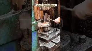 Hot Forging manual process of  steel bar with Header press #forging