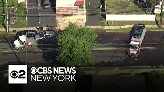 Video shows water main break in Secaucus, New Jersey