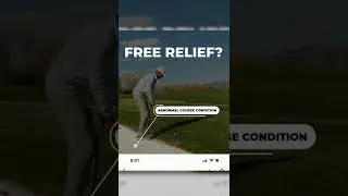 Golf Rules | Free Relief for Immovable Obstruction (road)?