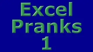 Excel Pranks 1 - Make Data Disappear and Show a Message