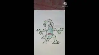 Pokemon drawing of grovyle