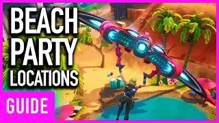 Fortnite - Where To Find All 6 Beach Party Locations | 14 Days Of Summer Challenge Guide