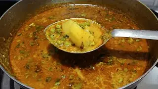 मटार बटाटा रस्सा भाजी 😋|Matar Rassa Bhaji | GreenPeas Potato Gravy 😋