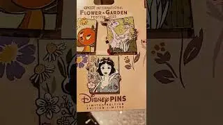 Disney Flower and Garden pin trio