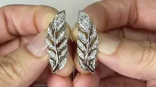 D Flawless Diamonds Earrings at 0.68 carat by Kat Florence  KFD1103WG
