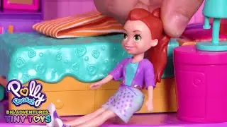 Cheer Up Shani 💜Polly Pocket Toy Play | Polly Pocket