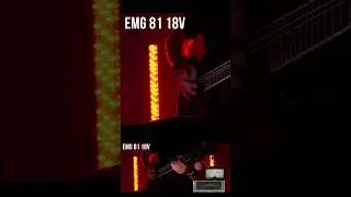 Can you hear a difference between EMG 9v and 18v? @emgtv #emg81 #guitar #metal #guitarist