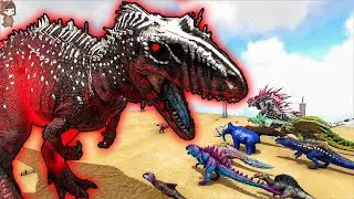 Alpha Carcharodontosaurus VS Mod Dinosaurs | ARK Mod Battle Ep.384