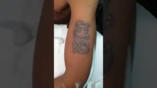 cute little krishna | Notorius Little Krishna eating Makkhan ' Sweet little Tattoo on arm. #tattoo