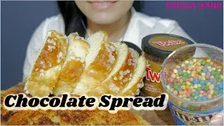 ASMR 咀嚼音 Chocolate Spread (M&M's, Twix) チョコスプレッド  巧克力抹醬 초콜릿 스프레드 먹방 *EATING SOUND*
