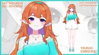 L2D Vtuber Model showcase: Erinlume