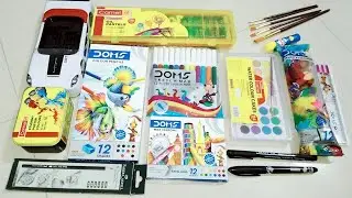Doms Color kit, Camel water Color kit, Craft kit, Pancil Box