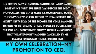I wasn't invited to my own sister's baby shower. But I was asked to pay for it. So I sent exactly