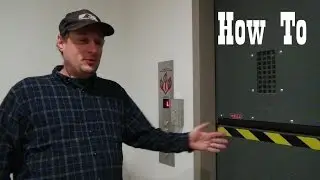 How to operate a freight elevator with motorized doors