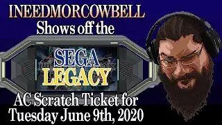 Sega Legacy AC Scratch ticket showcase for Phantasy Star Online 2 June 9th 2020